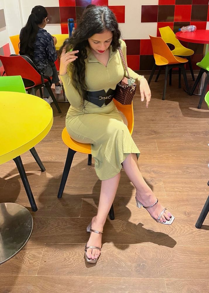 Stylish Green long bodycon dress