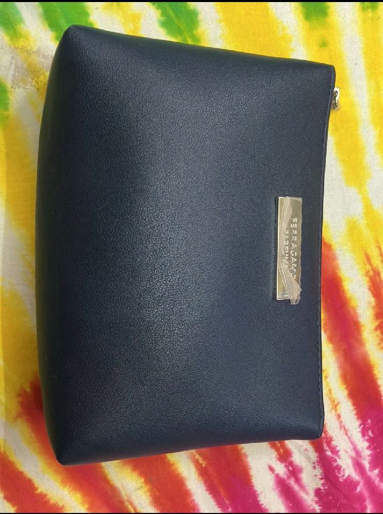 FERRAGAMO Navy Blue Pouch
