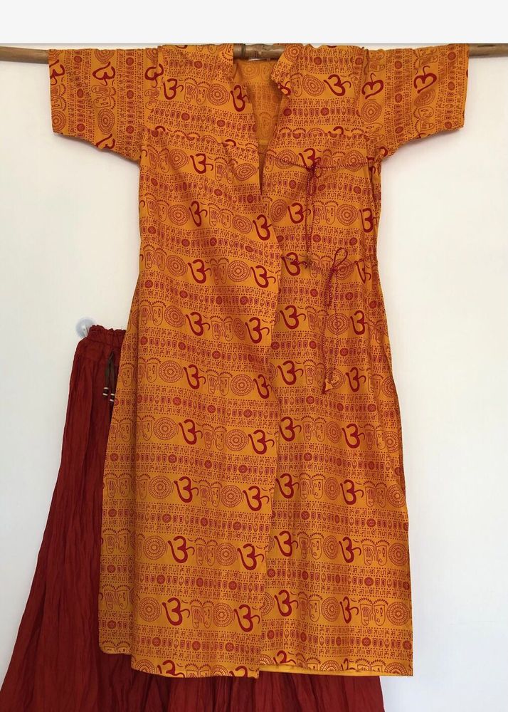 New Cotton Kurta  half sleeves wrap Top
