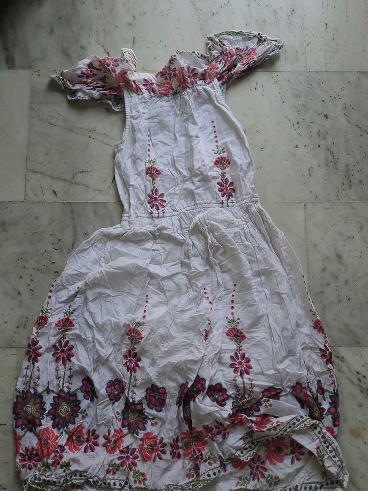 Multi Flower Pattern Dress