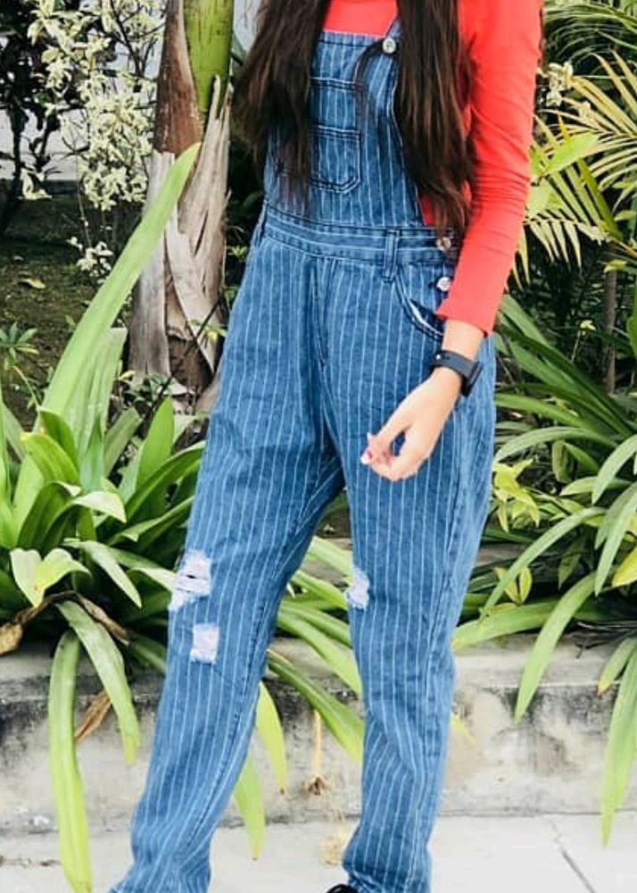 Jeans Dangri Jumpsuit