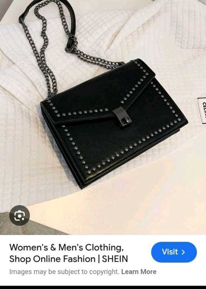 Studded Black Chain Bag
