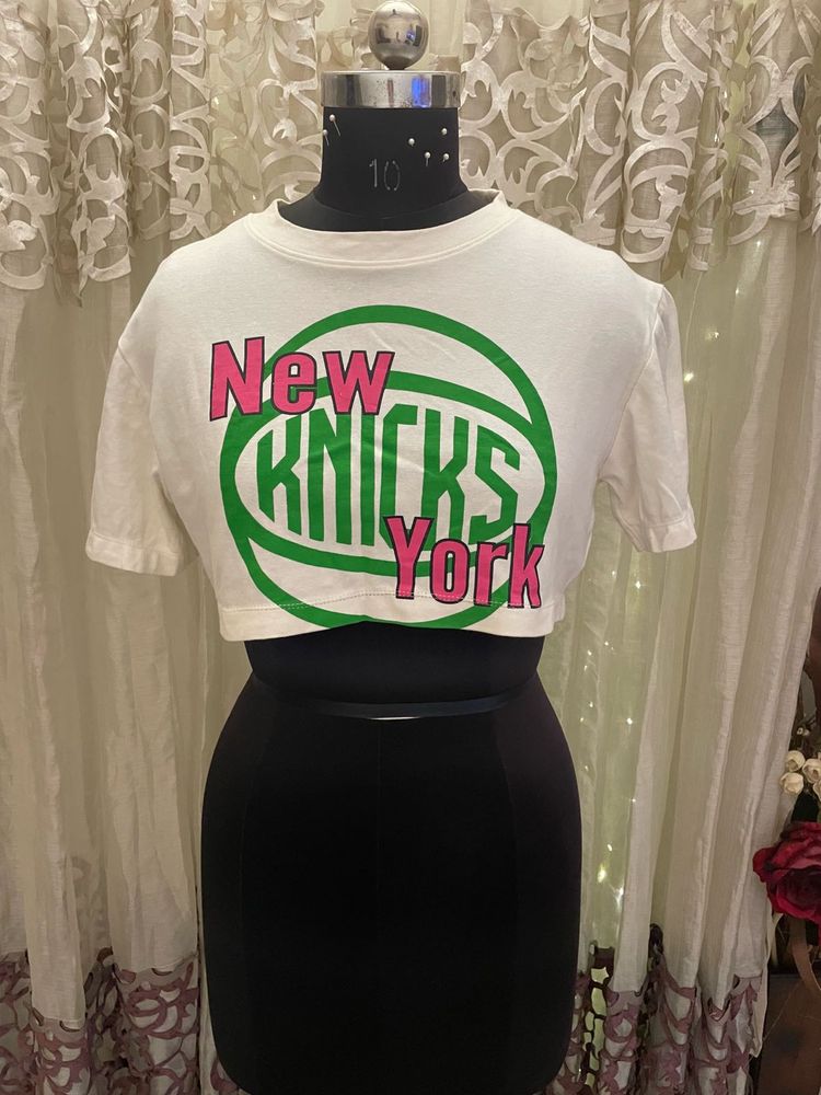 New Knicks Cropped Tee