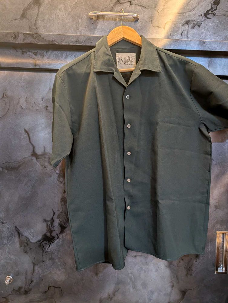 Men&#39;s Green Halfsleeve Shirt
