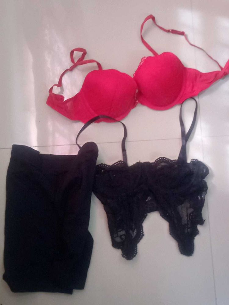 padded bra combo with black shorts