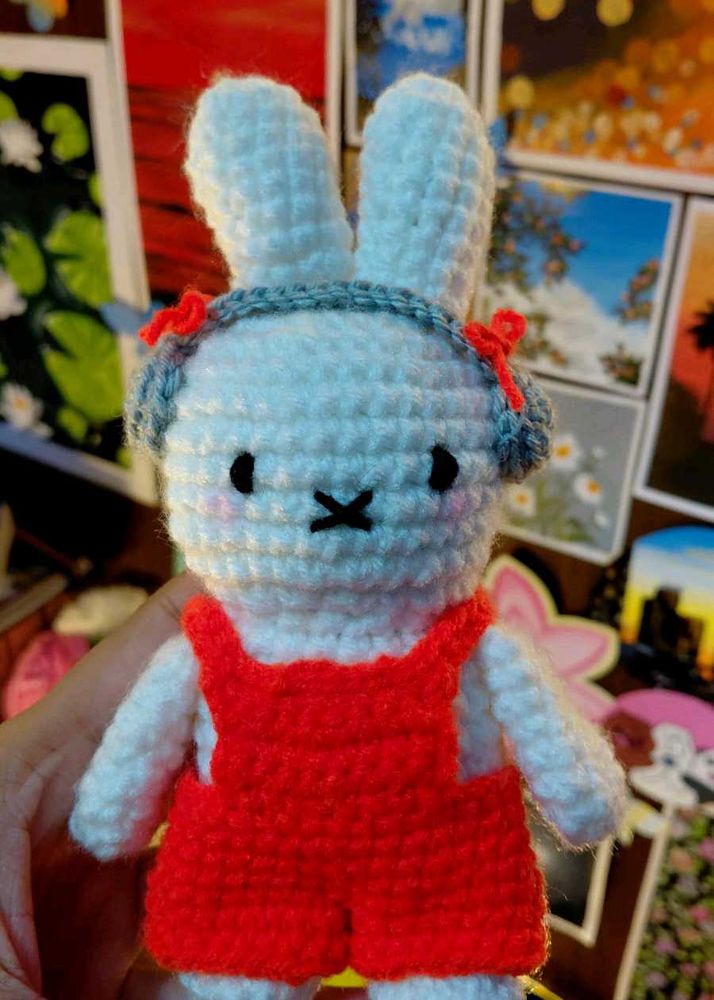 Crochet Bunny Plush Toy - Special Price For 2 Hrs