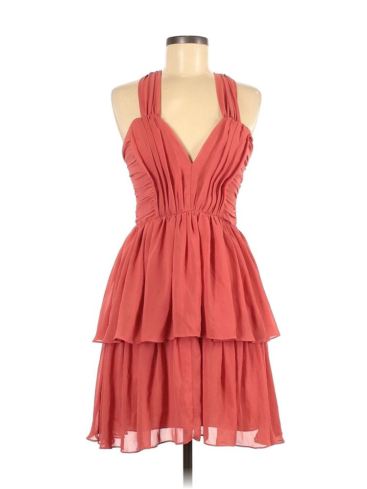 H&amp;M Corset Boning Peach Dress