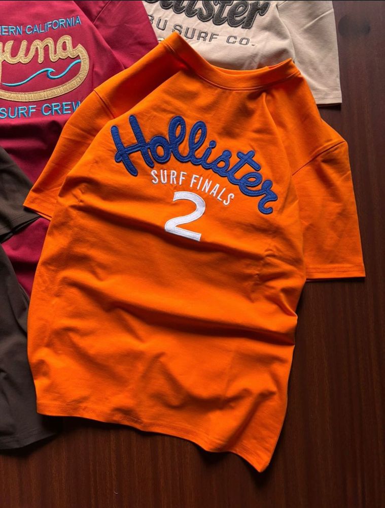 Hollister Orange Graphic Tee