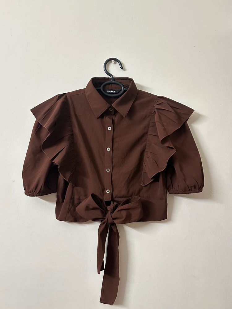 “Stylish Brown Top-perfect For Any Occasion”