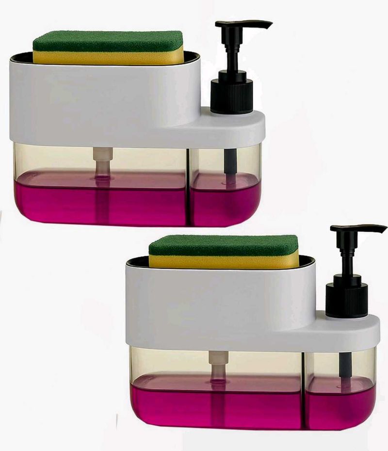 2-in-1 Soap Dispenser &amp; Sponge Holder(Combo 249/-)