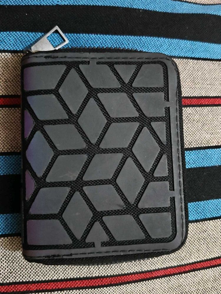 Geometric Black Wallet