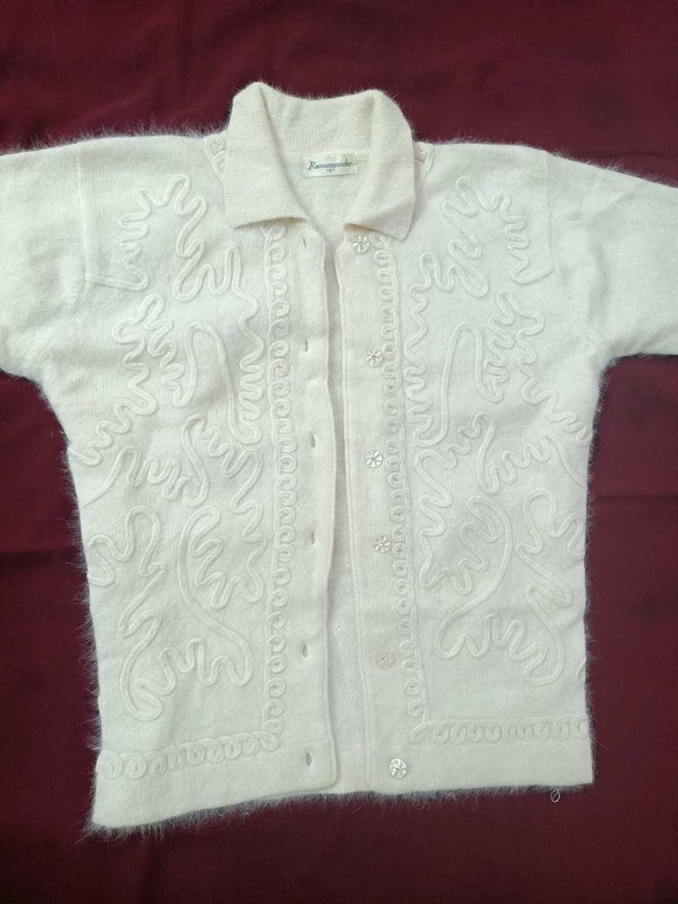 Vintage Angora Cardigan