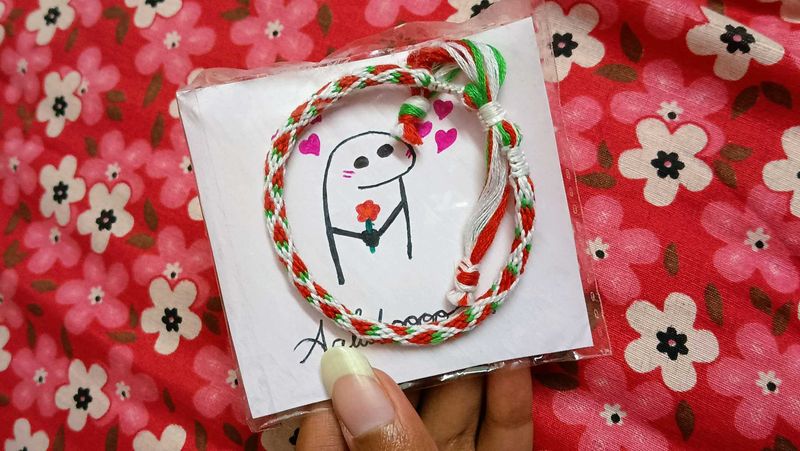 Friendship Bracelet with Cute Doodle