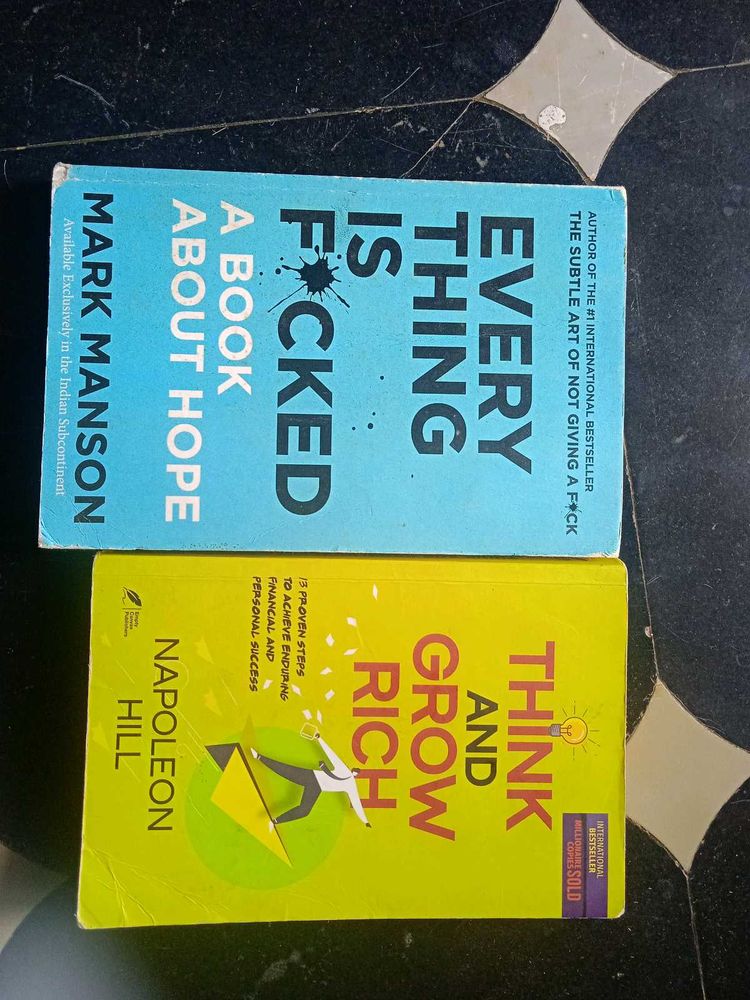 2 Books Think And Grow Rich Everything Is F*Cked