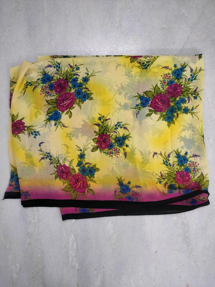 MultiColour Printed Saree