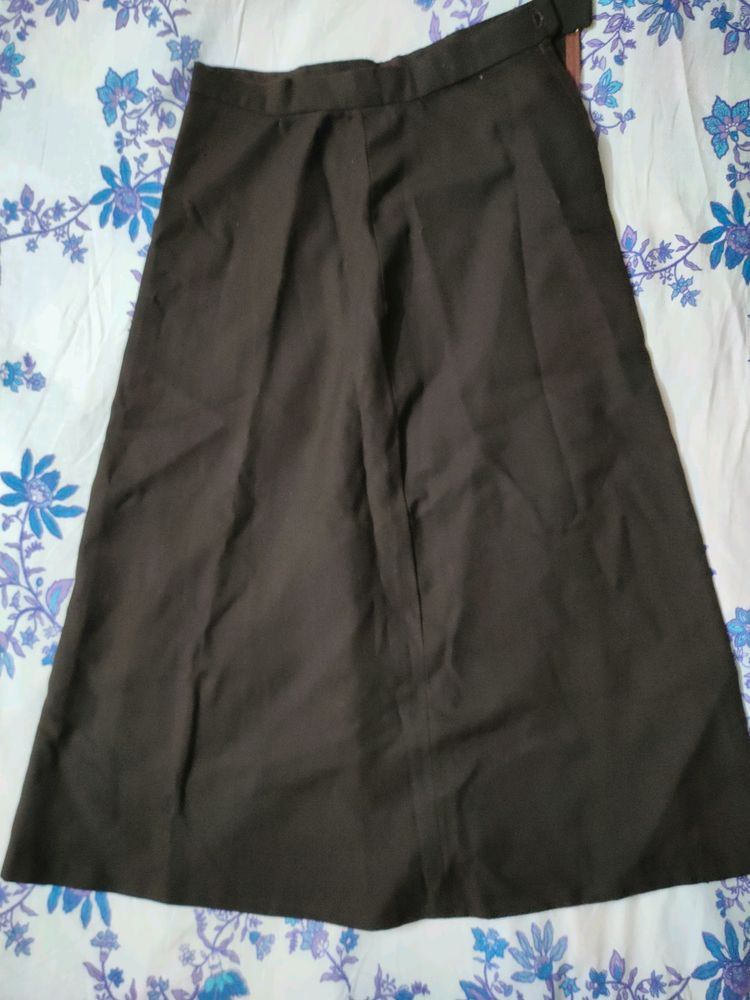 Long Chocolate Brown Skirt