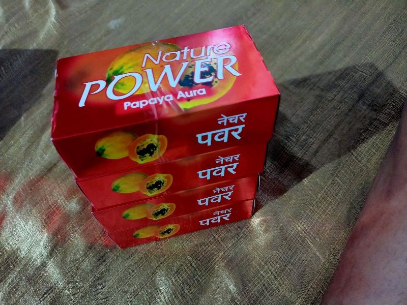 Nature Power Papaya Aura Soap (4 Pieces X 125 g)