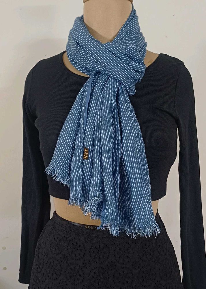 AND by Anita Dongre Blue Thread Embroidery Stole