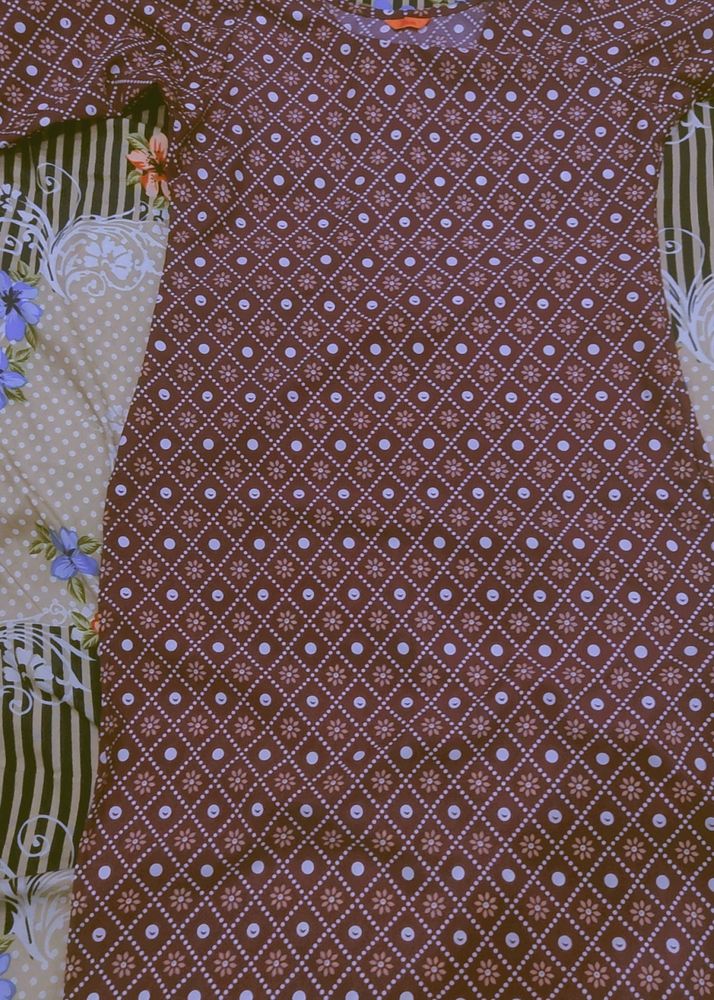 Purple Crepe Kurta