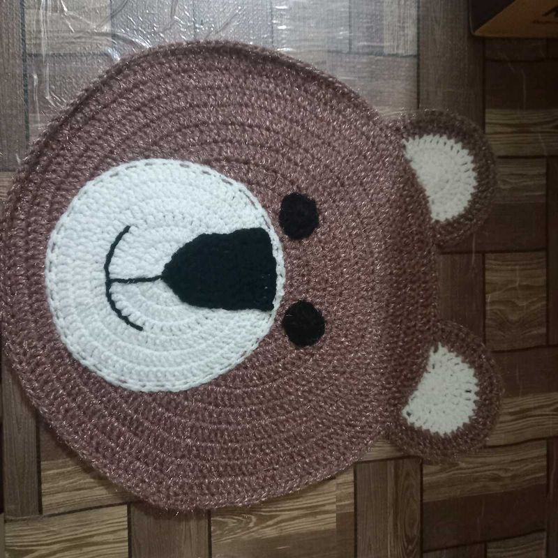 Crocheted Bear Rug