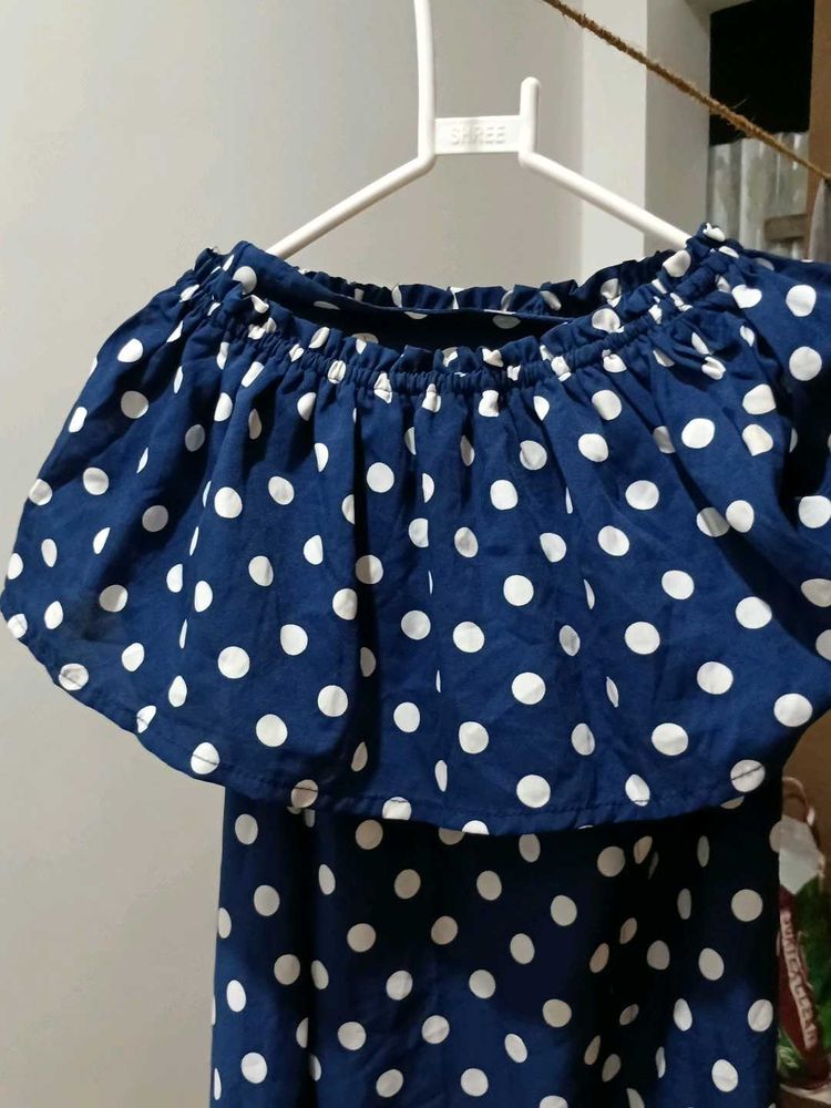 Blue Polka Dot Dress