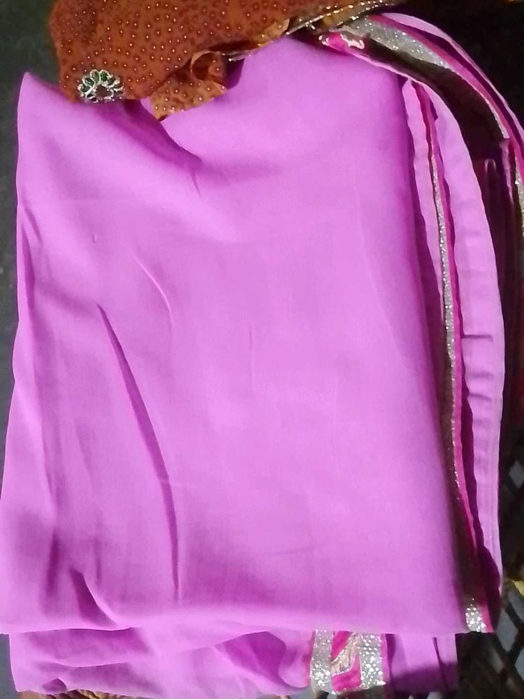 Elegant Lavender Saree