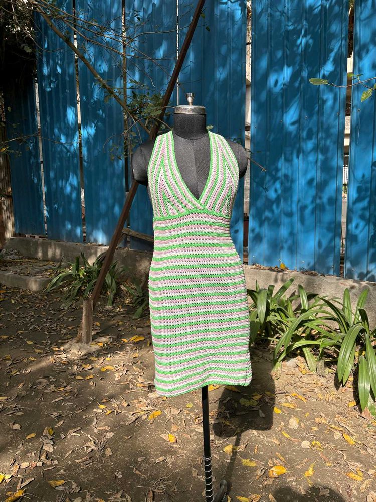 Handmade Crochet Mini Dress