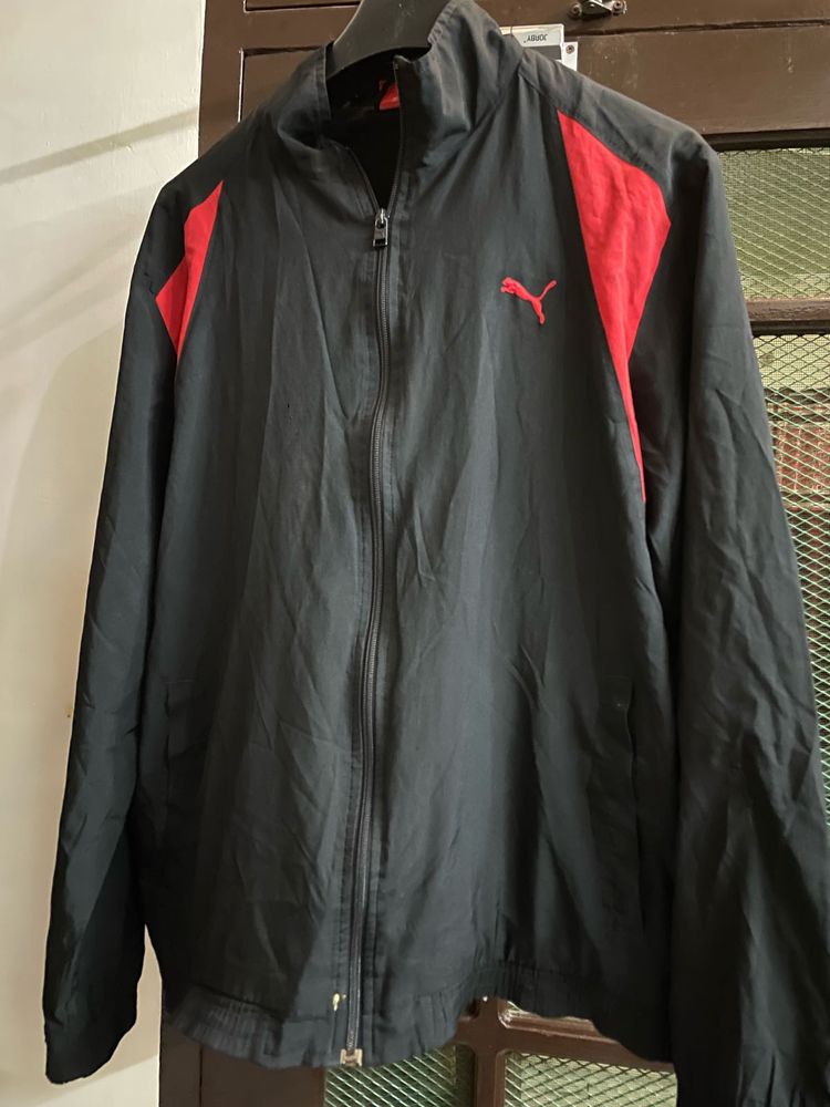 Puma Black &amp; Red Track Jacket
