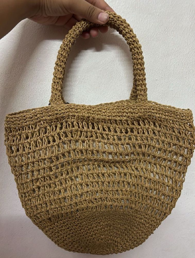 Mango Woven Straw Bag