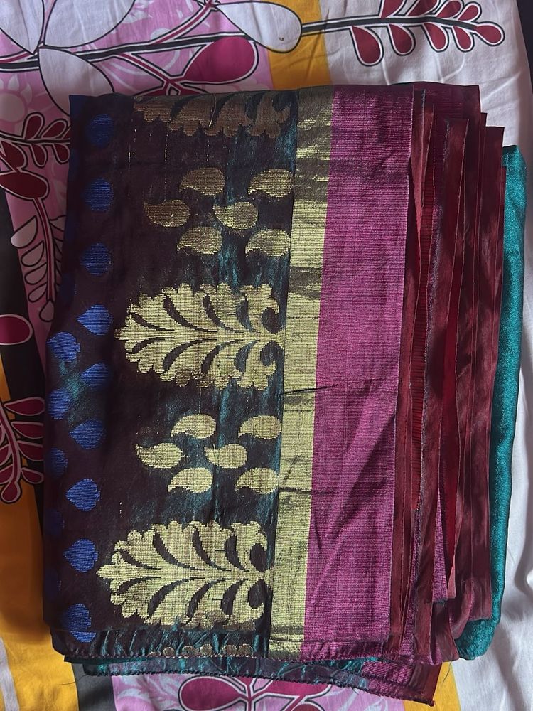 Elegant Silk Blend Saree