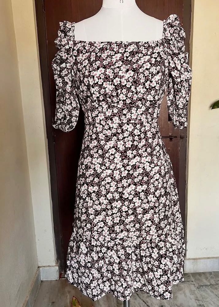 Floral Print Mini Dress🦄🦋🎀