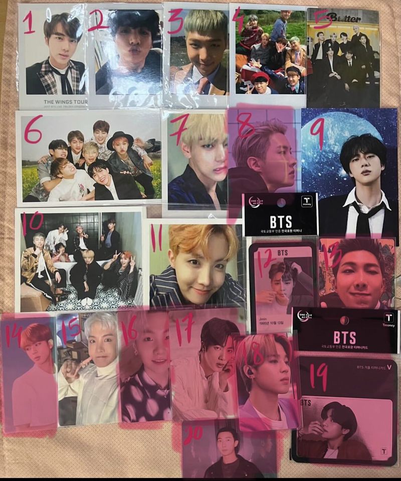 BTS OFFICIAL PHOTOCARDS