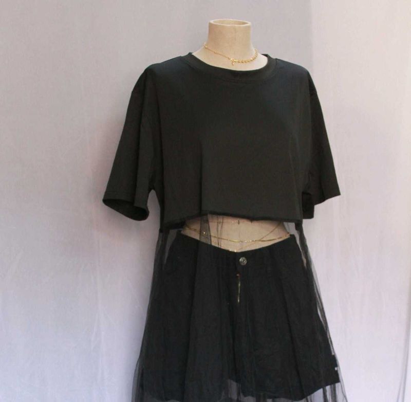 Urbanic Black T-shirt Dress