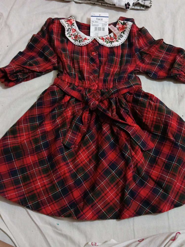 Red Plaid Dress