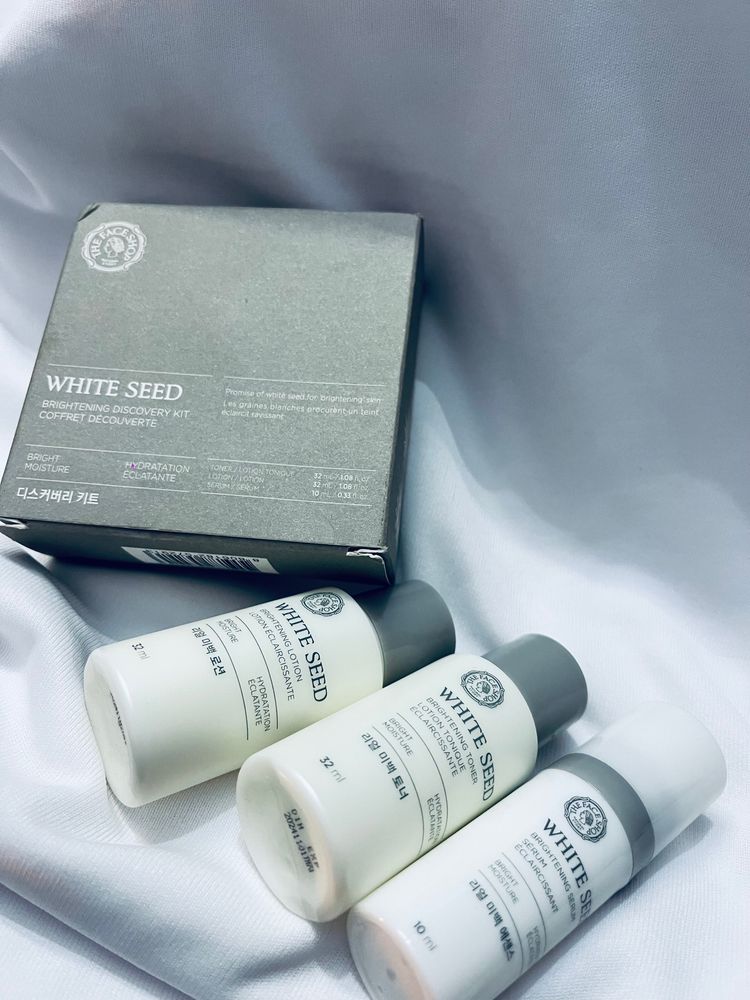💮The Face Shop White Seed Brightening Kit