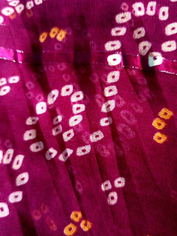 Bandhani Saree blouse size 44