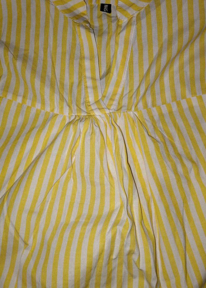 Striped Yellow Blouse