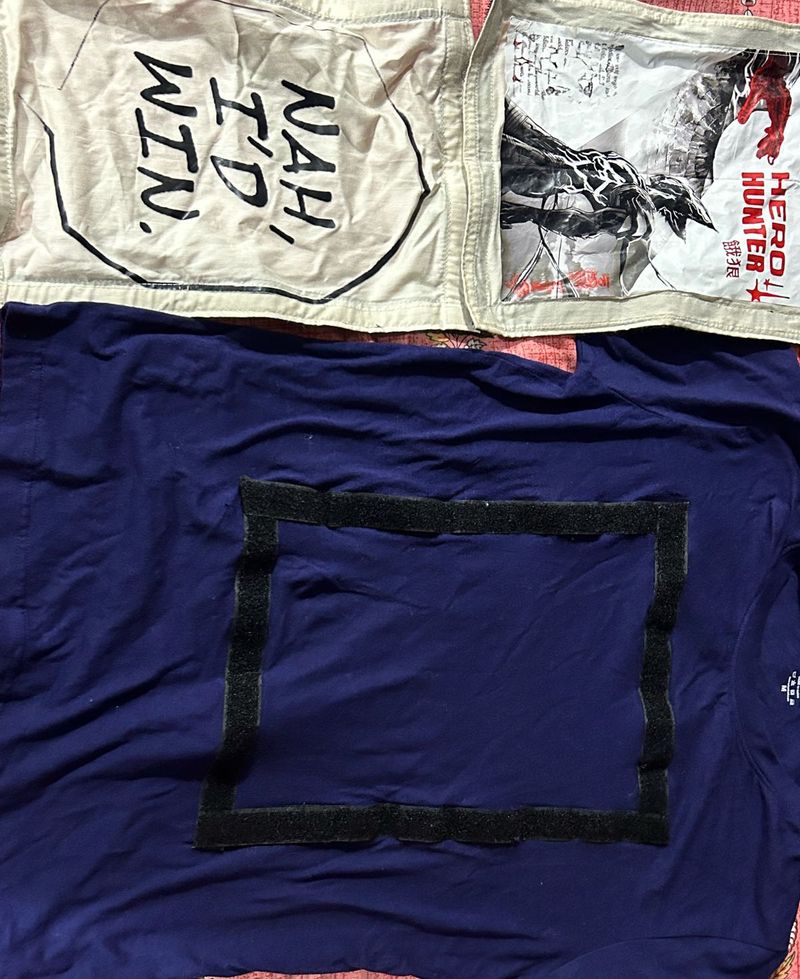 Customizable Velcro T-Shirt with Patches