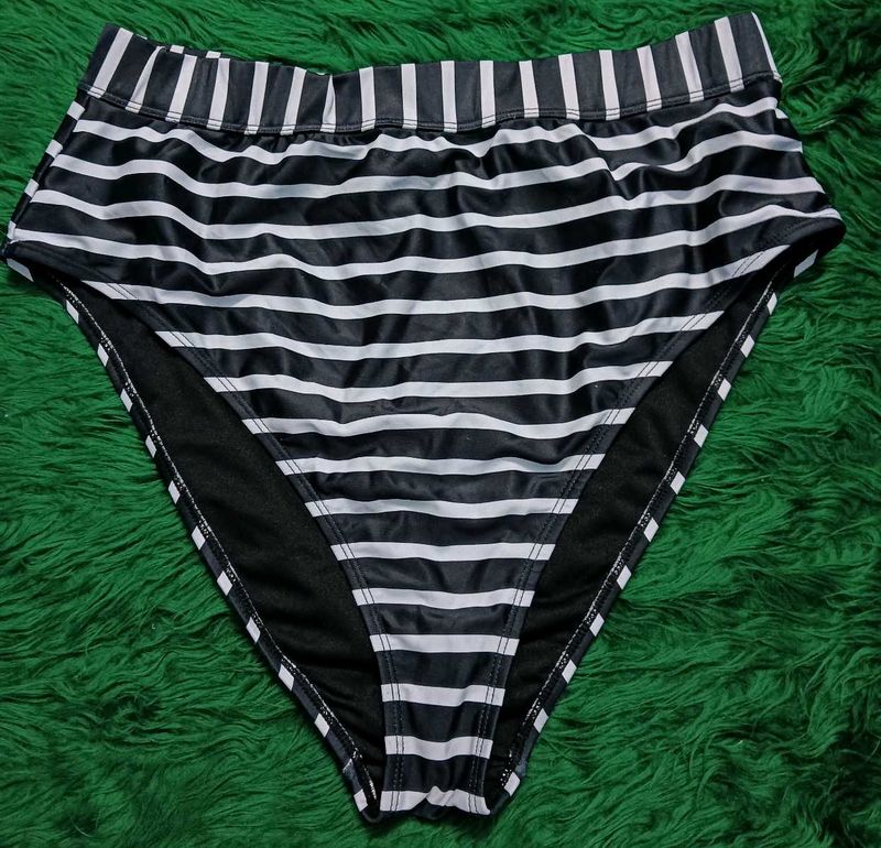 Striped Bikini,🎀big size Bottom