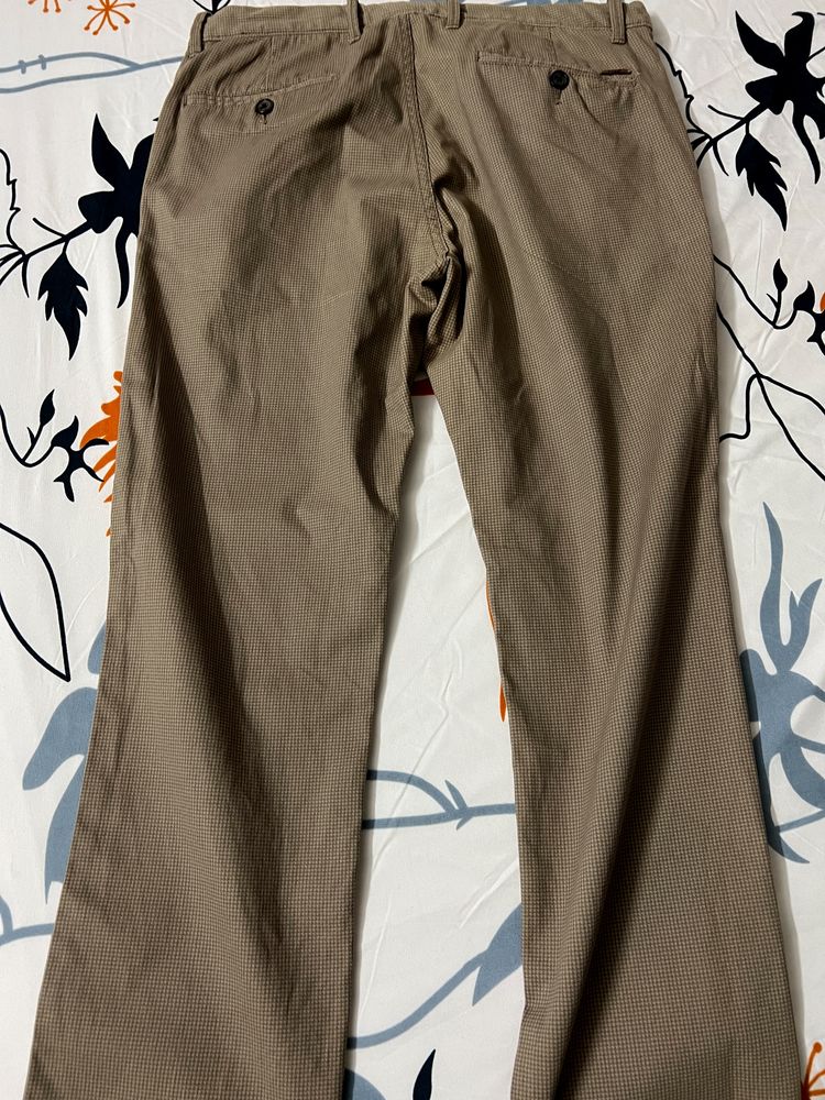 CODE Patterned Flat Trouser