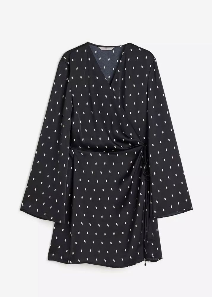 H&amp;M Polka Dot Wrap Around Dress