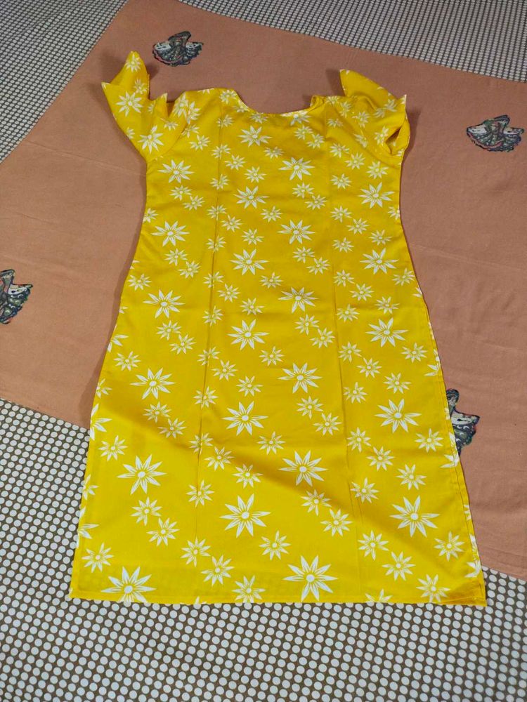 Yellow Floral Kurta