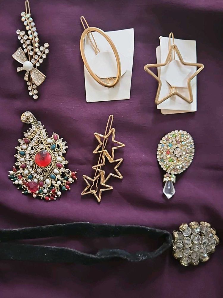 Pendents And Hair Accessory Bundle