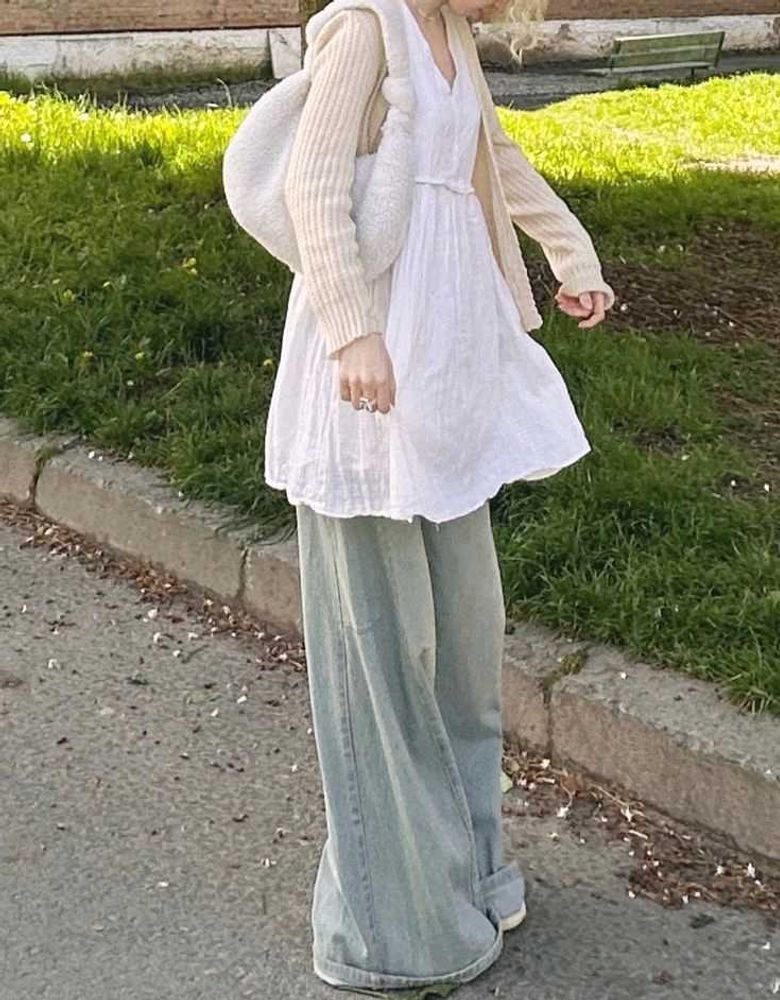 beautiful white summer dress 🌷