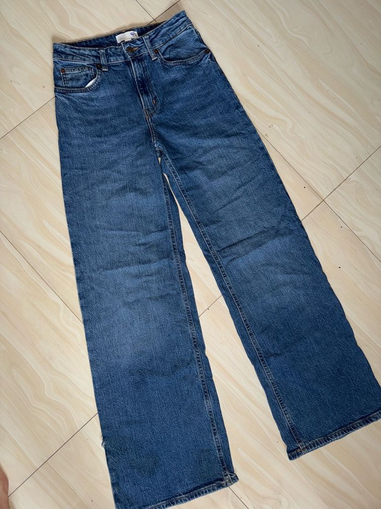 H&amp;M wide legs jeans