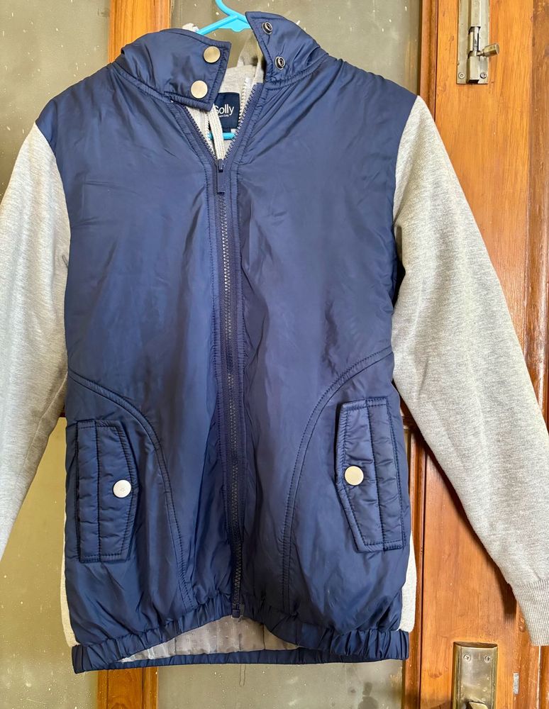 Allen Solly hooded jacket ,attached half jacke