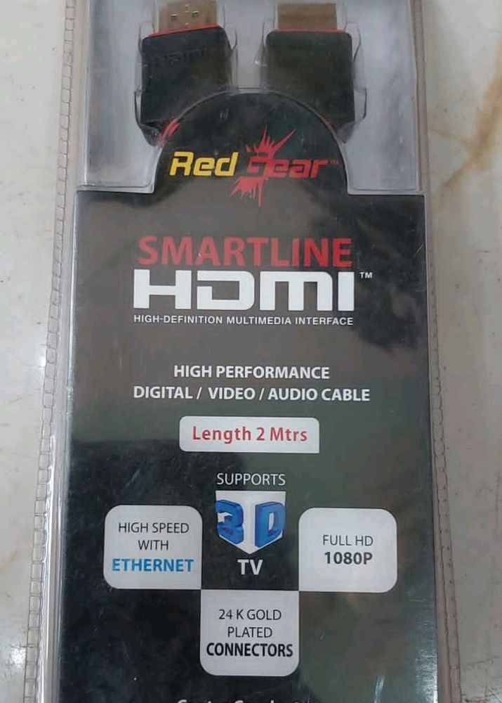 New Redgear 2m Hdmi Cable