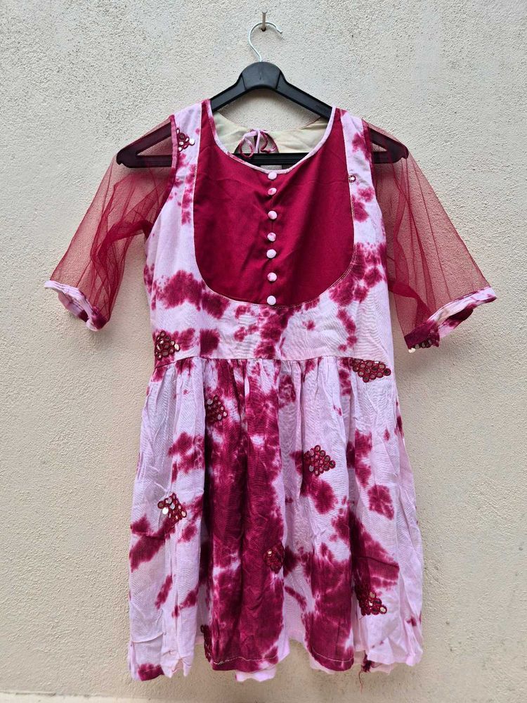 ✨ Pink &amp; Wine Hand-Dyed Tunic✨