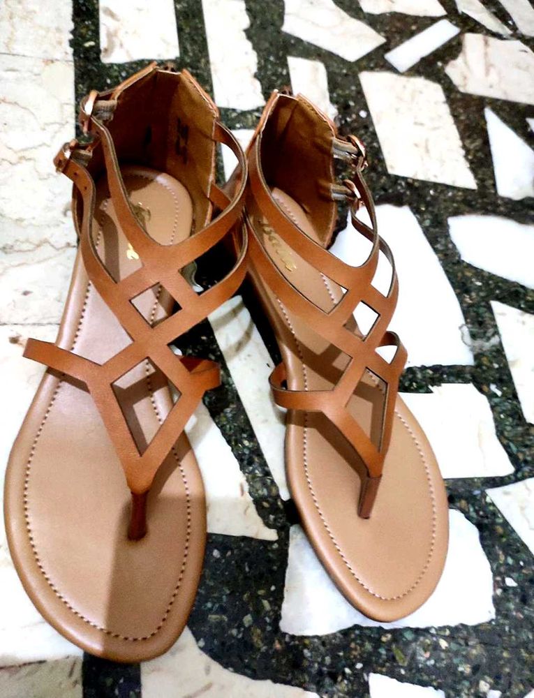 Bata Daily Footwear Dark Beige In Colour For Women