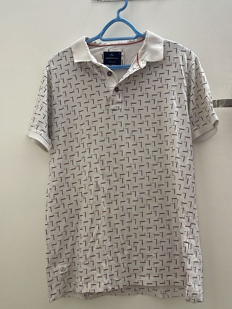 Printed Polo T-Shirt